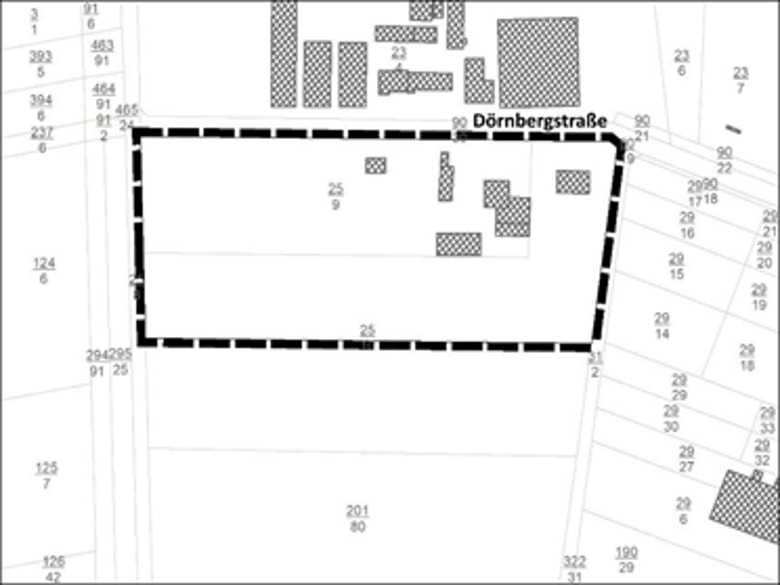 Geltungsbereich Teil A des Bebauungsplanes Nr. 38 „Hinter der Mönchswiese“ Bebauungsplan Auszug Geltungsbereich Teil A des Bebauungsplanes Nr. 38 „Hinter der Mönchswiese“