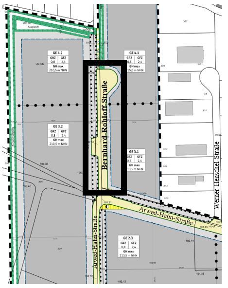 Lageplan Bernhard-Rohloff-Straße