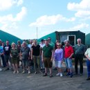 Bild vor der Biogasanlage