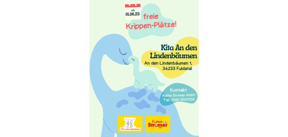 Plakat freie Krippen-Plätze