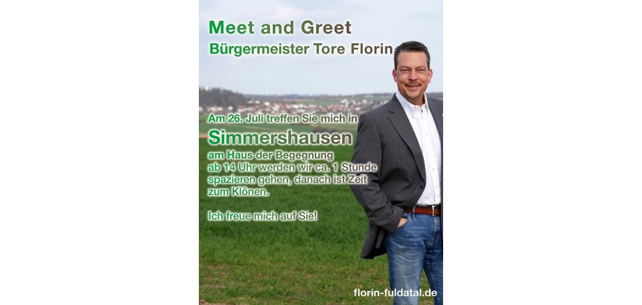 Meet and Greet mit Bürgermeister Florin