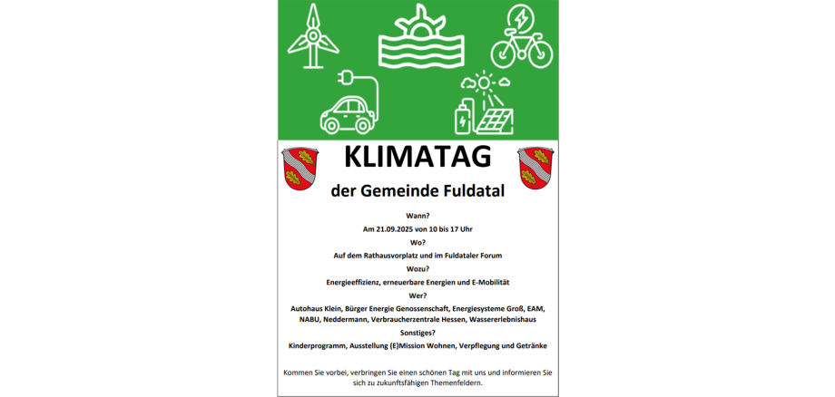 Werbeplakat Klimatag