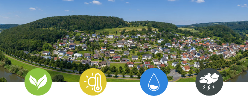 Luftbild Ortsteil Wahnhausen