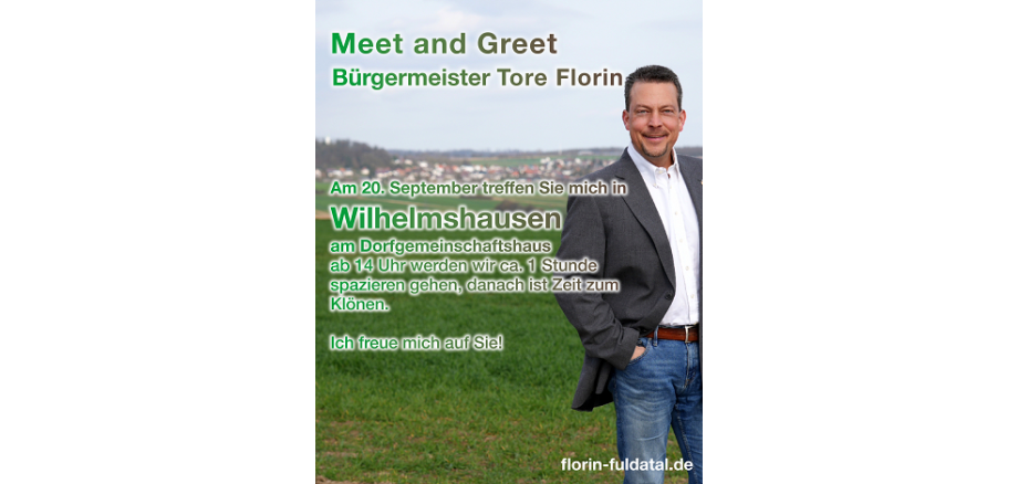 Meet an Greet Bürgermeister Florin