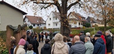 Gedenkveranstaltung im Freien