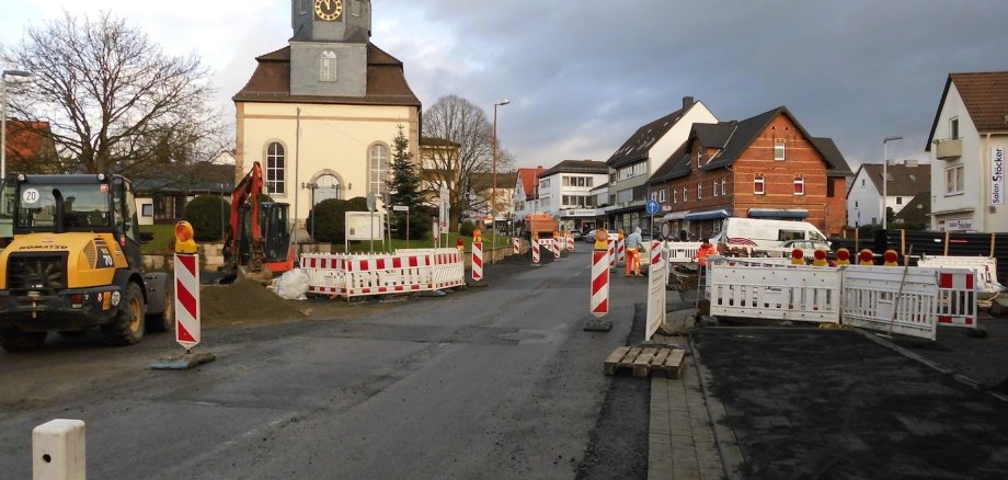 Baustelle Veckerhagener Straße