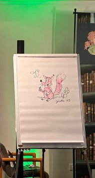 Illustrator Oliver Gerke entwirft gemeinsam mit den Kindern das Ihringshörnchen