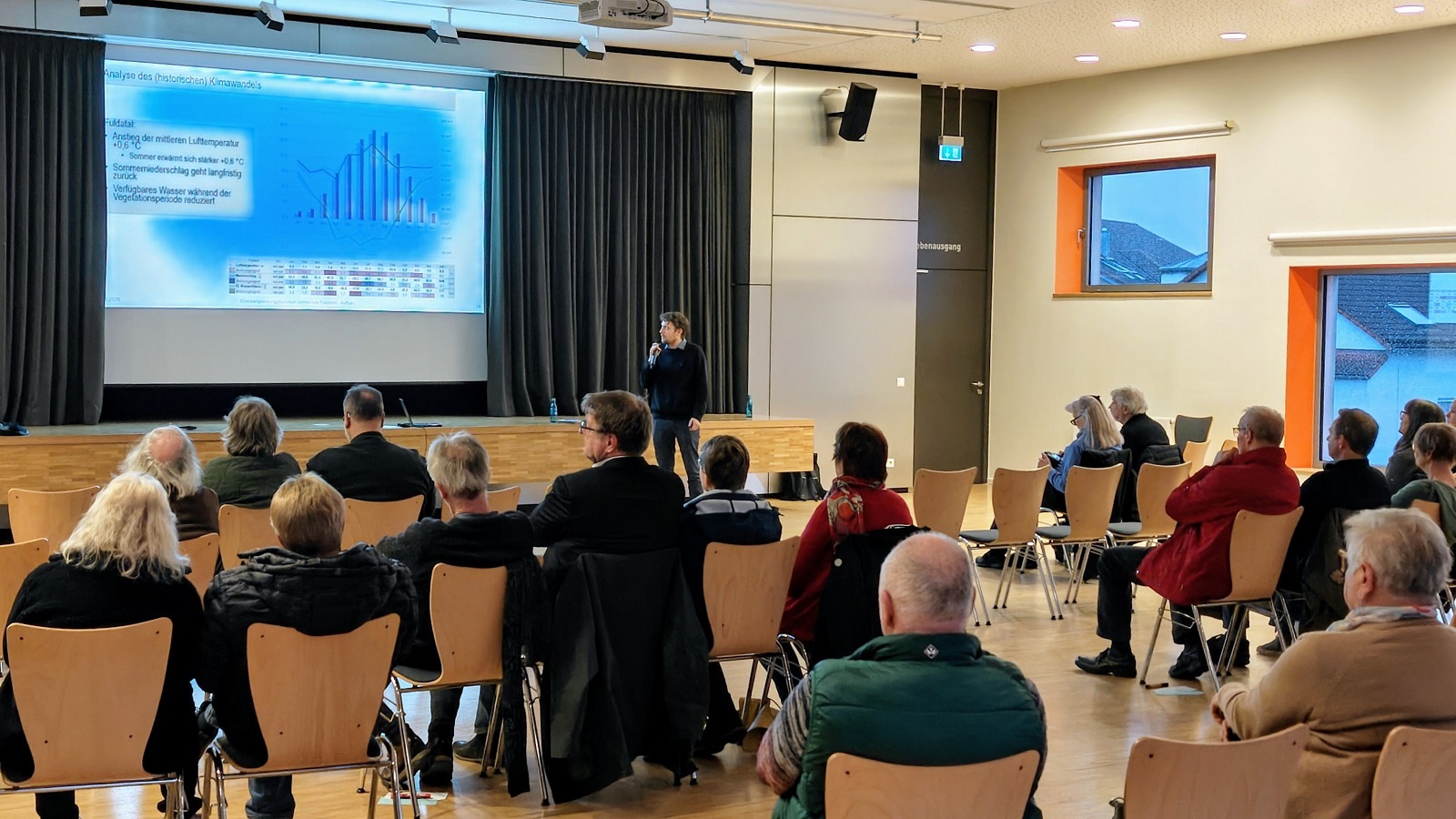 Veranstaltungsraum mit Teilnehmenden