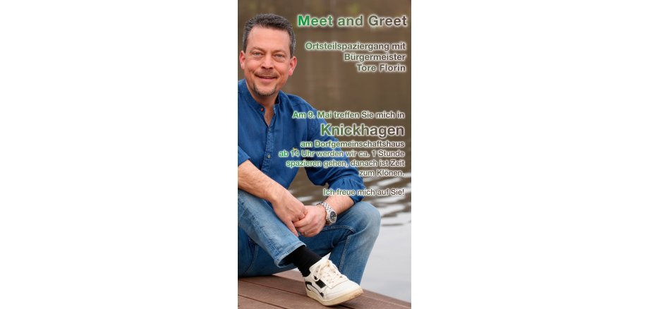 Plakat Meet and Greet in Knickhagen
