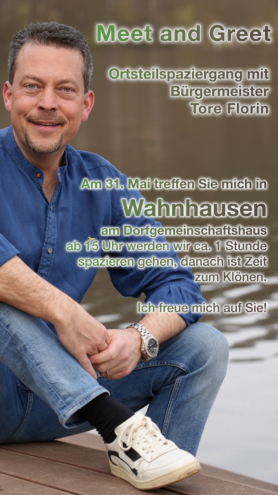 Plakat Meet and Greet in Wahnhausen