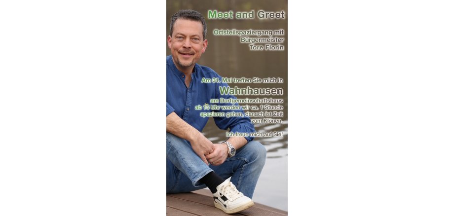 Plakat Meet and Greet in Wahnhausen