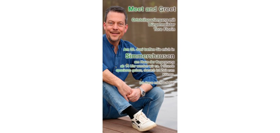 Plakat Meet and Greet in Simmershausen