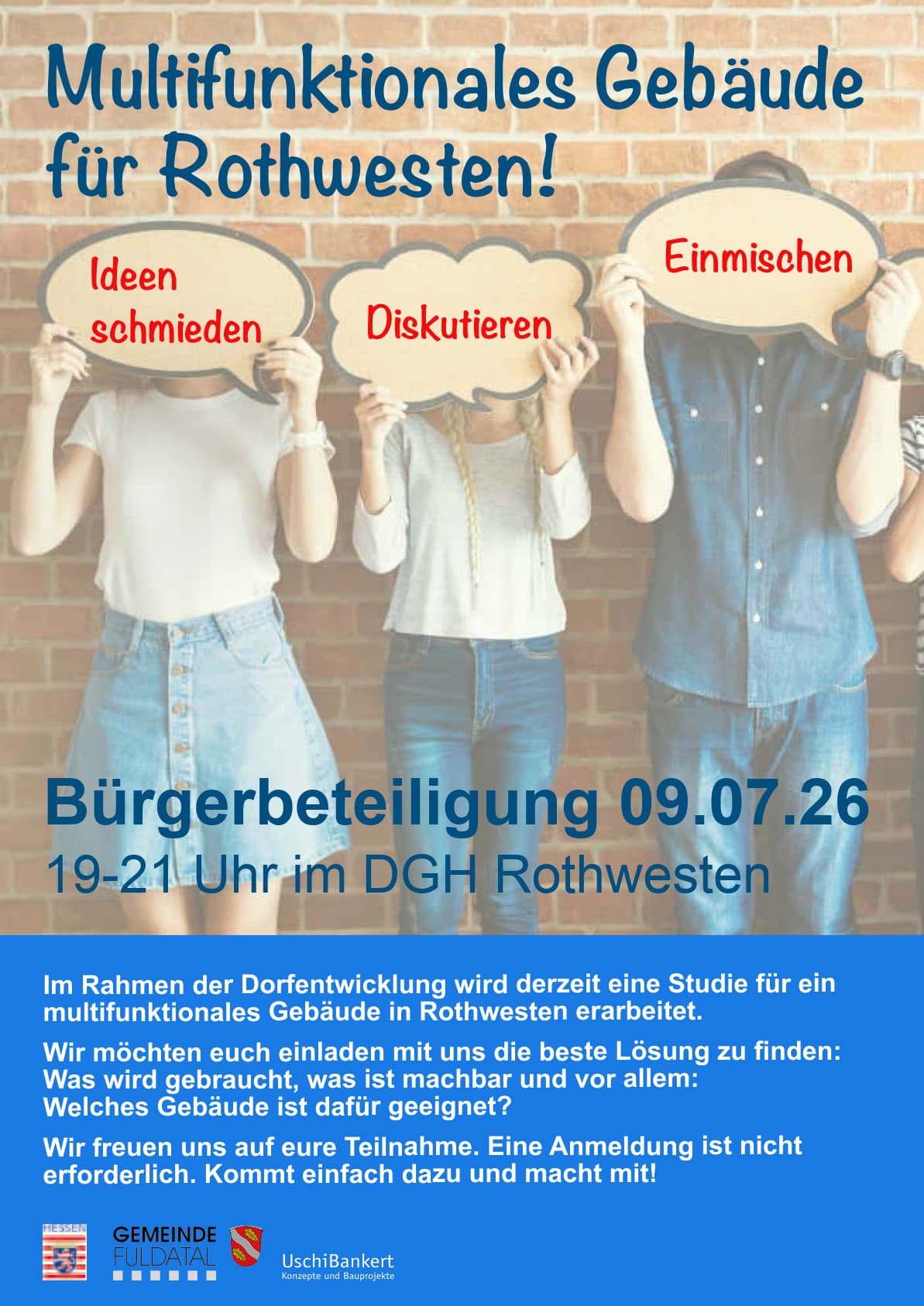 Plakat zur Bürgerbeteiligung