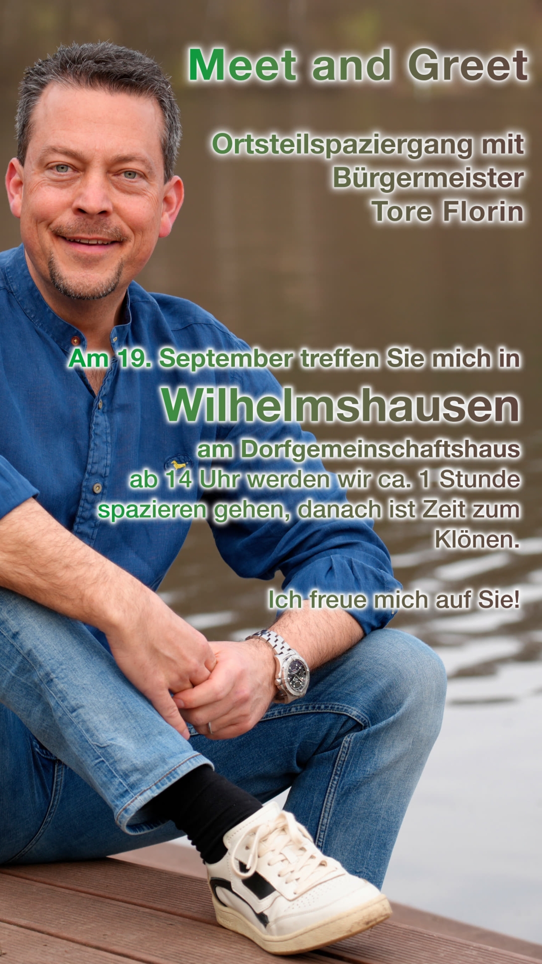 Plakat Meet and Greet in Wilhelmshausen