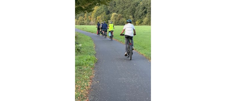 Die Fahrradtruppe unterwegs
