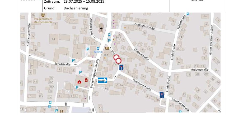 Straßensperrung Ihringstraße