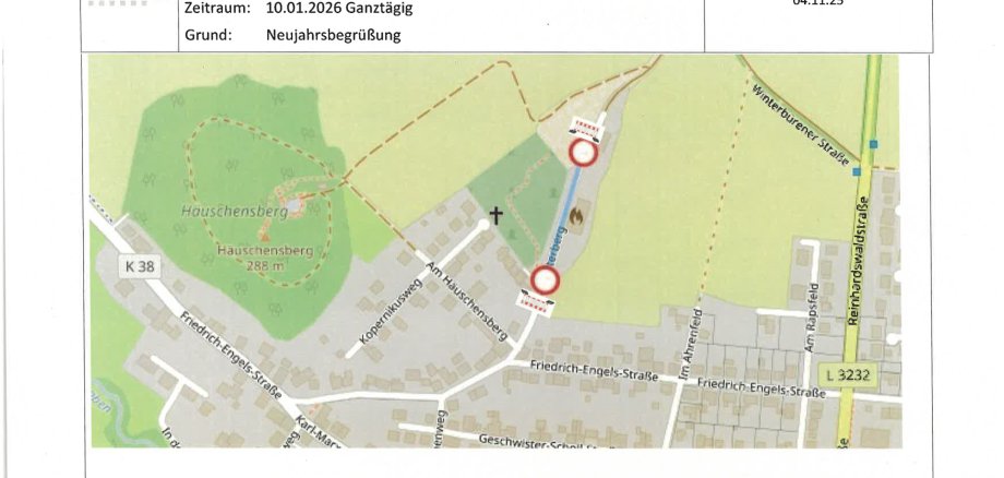 Sperrung Am Osterberg